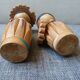 Pair of Japanese dolls kokeshi 70s