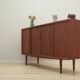 Buffet haut en teck, design danois, années 1960, production : Omann Jun