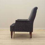 Grey armchair, Italian design, 1970s, production: Italy