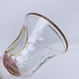 Engraved bohemian crystal vase