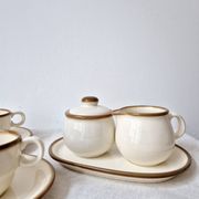 2 coffee cups, pot and sugar bowl Torgau, 1970