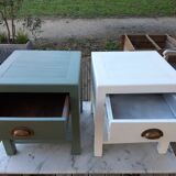 Wooden bedside table