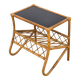 Vintage side table in rattan and bamboo – 1960s