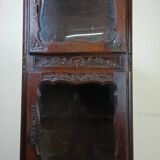 Louis XV Provençal oak display case circa 1850-1880 facade