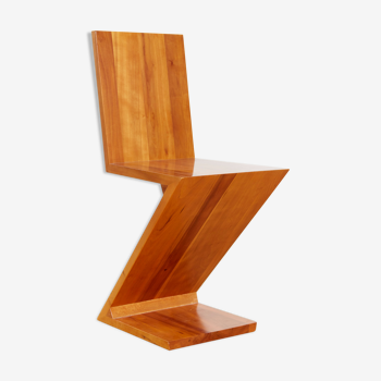 Chaise Gerrit Rietveld Zig Zag, édition inconnue contemporaine