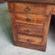 BUREAU A 9 TIROIRS EN NOYER 1900