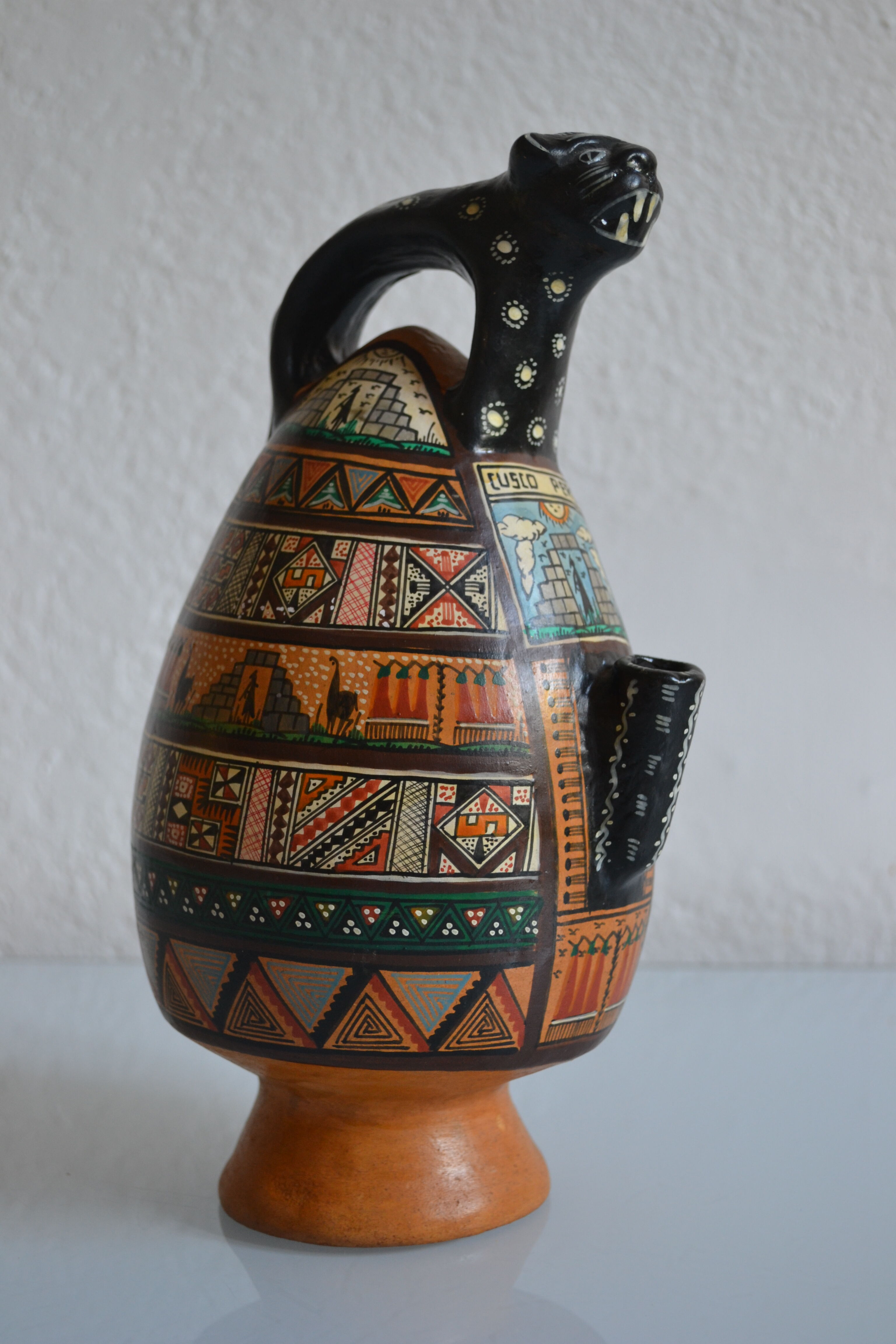 ceramic pitcher from Cusco, Peru