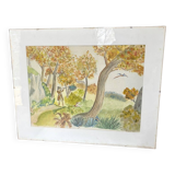 Old watercolor