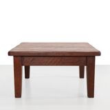 Brutalist Solid Oak Coffee Table