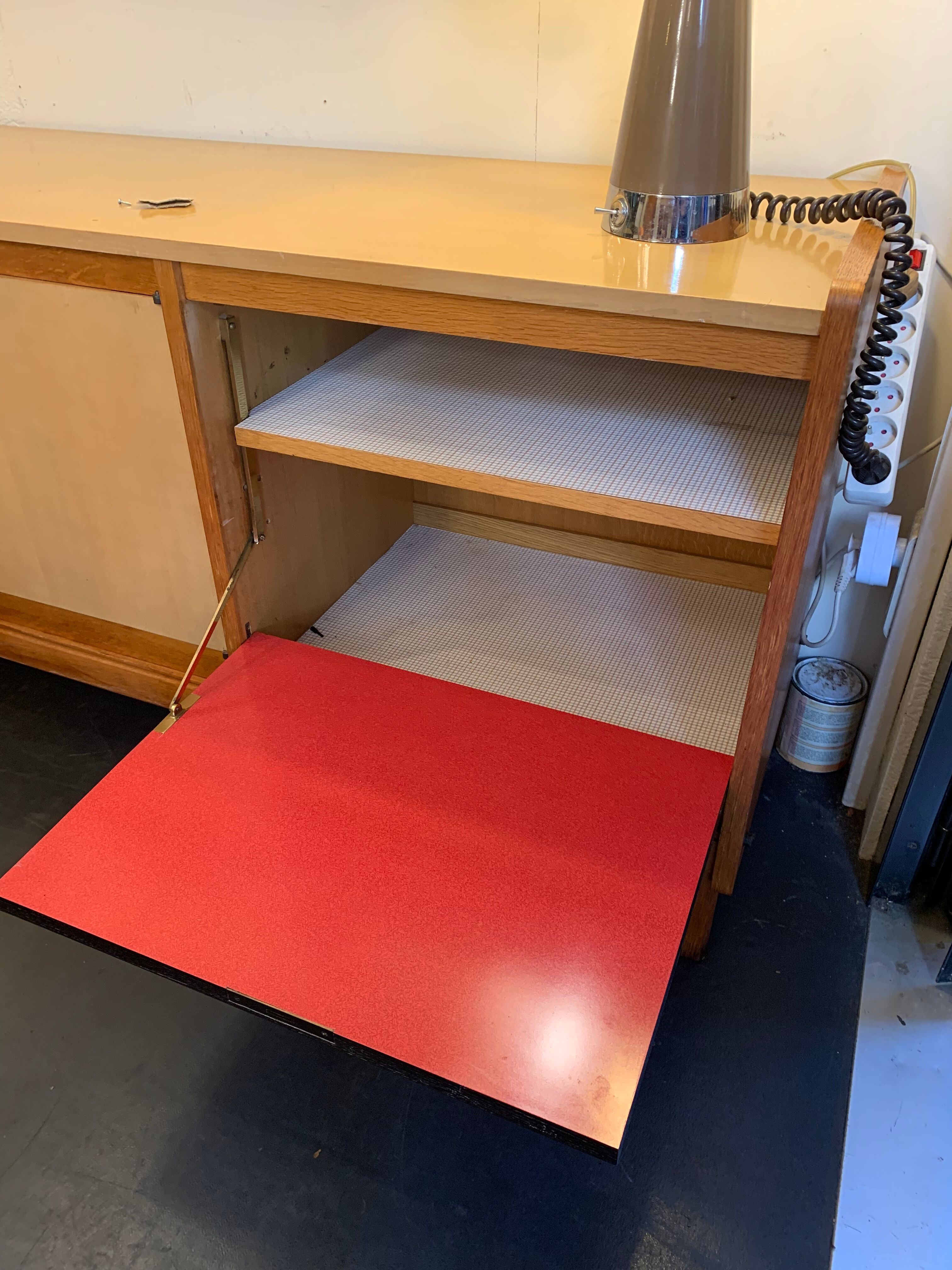Vintage ash sideboard from the 1950s