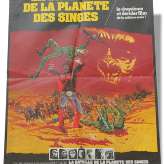 Affiche de cinéma originale "La bataille de la planète des singes"