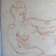 Female nude drawing
