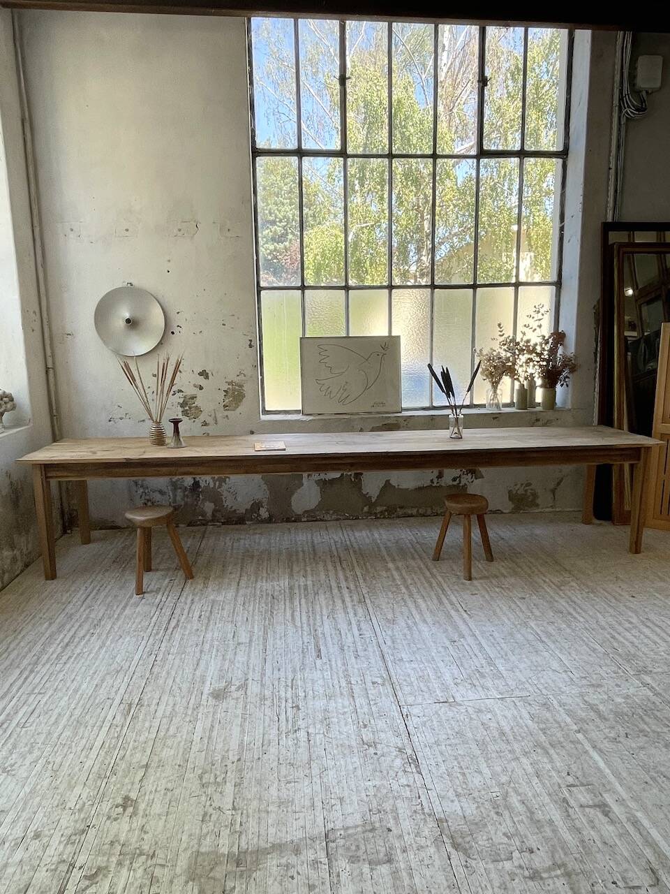 4m XXL pine and oak farmhouse table