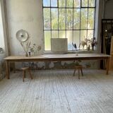 4m XXL pine and oak farmhouse table