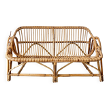 Vintage rattan sofa