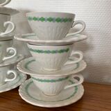 Set of 10 coffee cups 1930