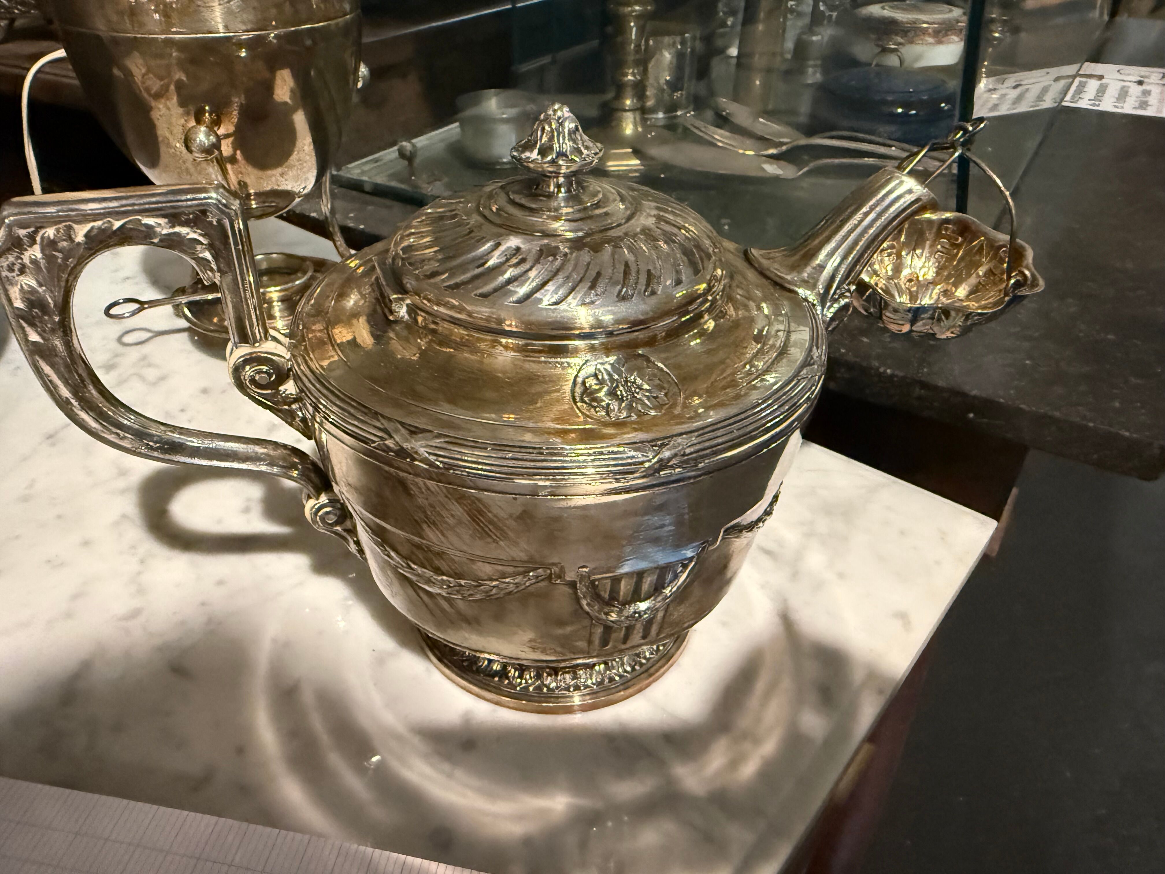 Silver-plated teapot