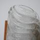 Mid-century glass and oak belgium wall light