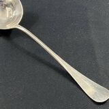 Silver-plated cream ladle signed christofle, baguette rush model