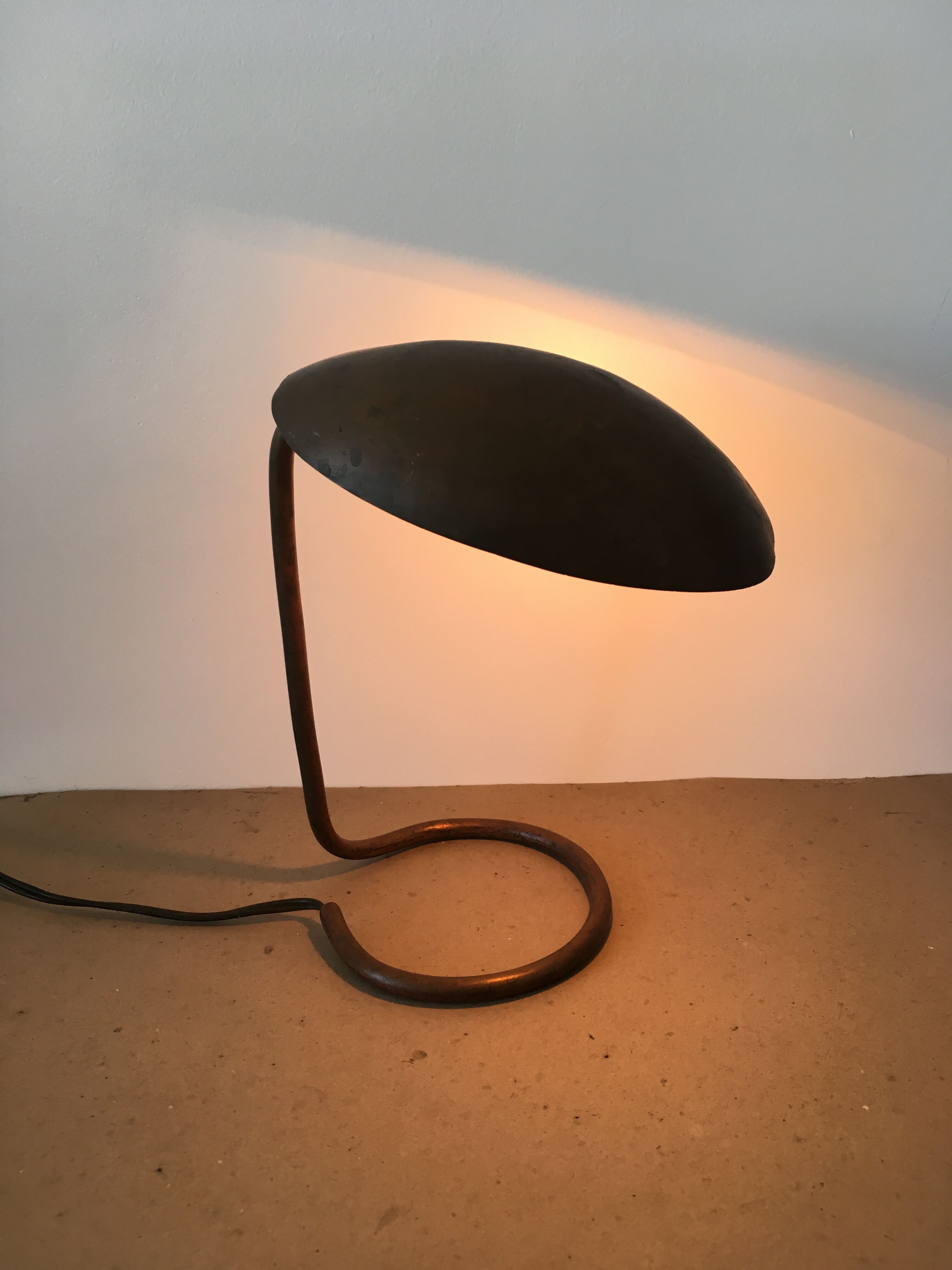 Old copper lamp