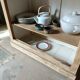 Buffet ouvert en bois 