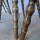 Set of 4 Vintage Tyrolean Heart Cutout Wooden Dining Chairs