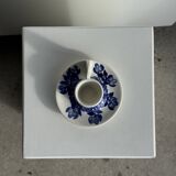 Vintage blue and white hand-held egg cup Poland D13
