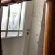 Wooden barber mirror style bamboo years 1920-1930 53 x 67 cm