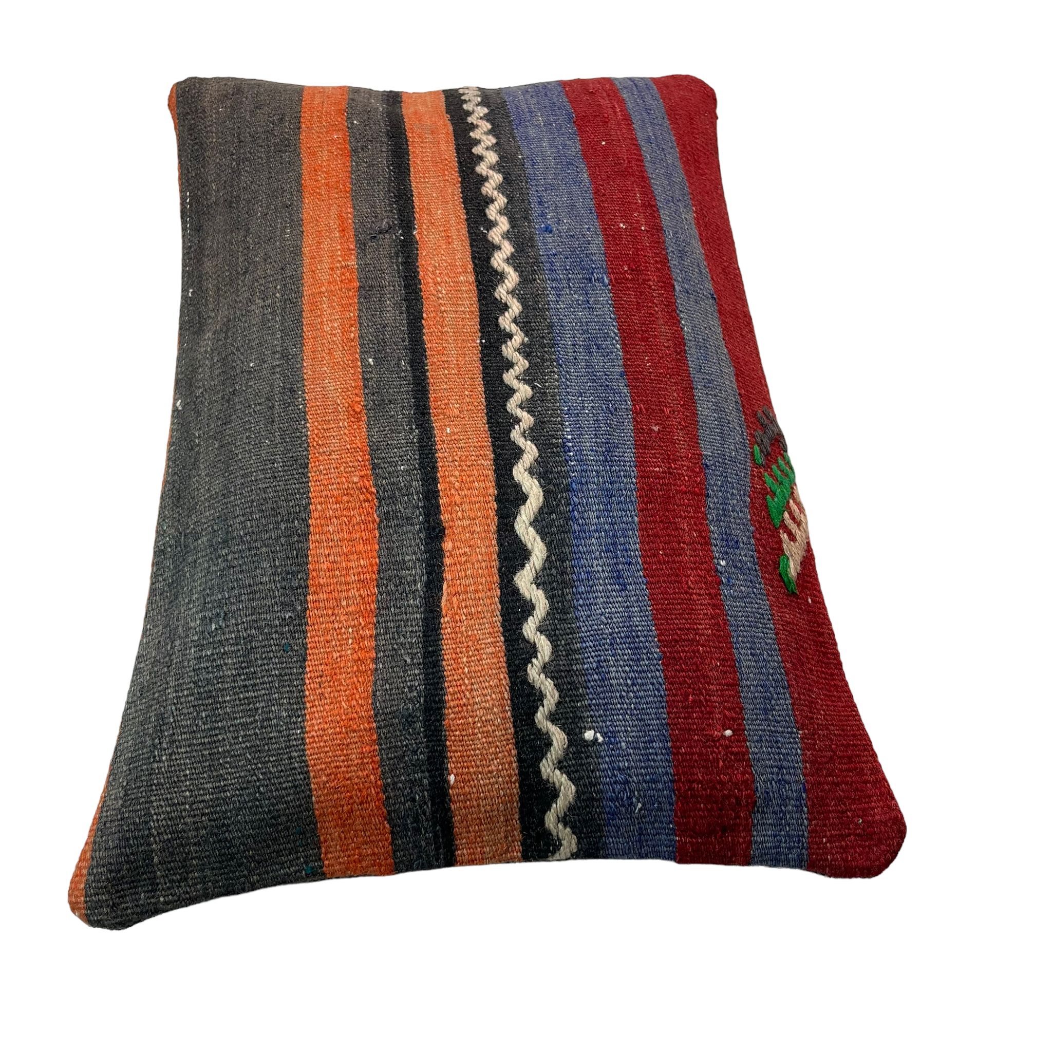 Housse de coussin vintage turque faite à la main, 30 x 50 cm