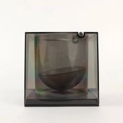 Vintage ice bucket design by Cini & Nils Milan in plexiglass, Italy, 1980s.