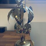 Lamp leaves gilded brass