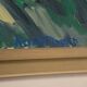 Original Swedish Oil on Canvas - "Lake" by Kersti Flyckt - Signed - Vintage and Framed - 79 × 66 cm (31.1 in × 26 in)