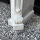 Louis XV style fireplace in Carrara marble, circa 1980.