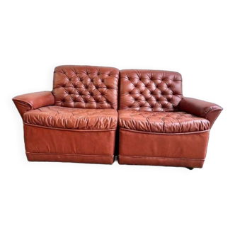 Vintage elements sofa / two seat / sofa