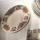 Gien. Bordeaux bouquet. 43-piece service