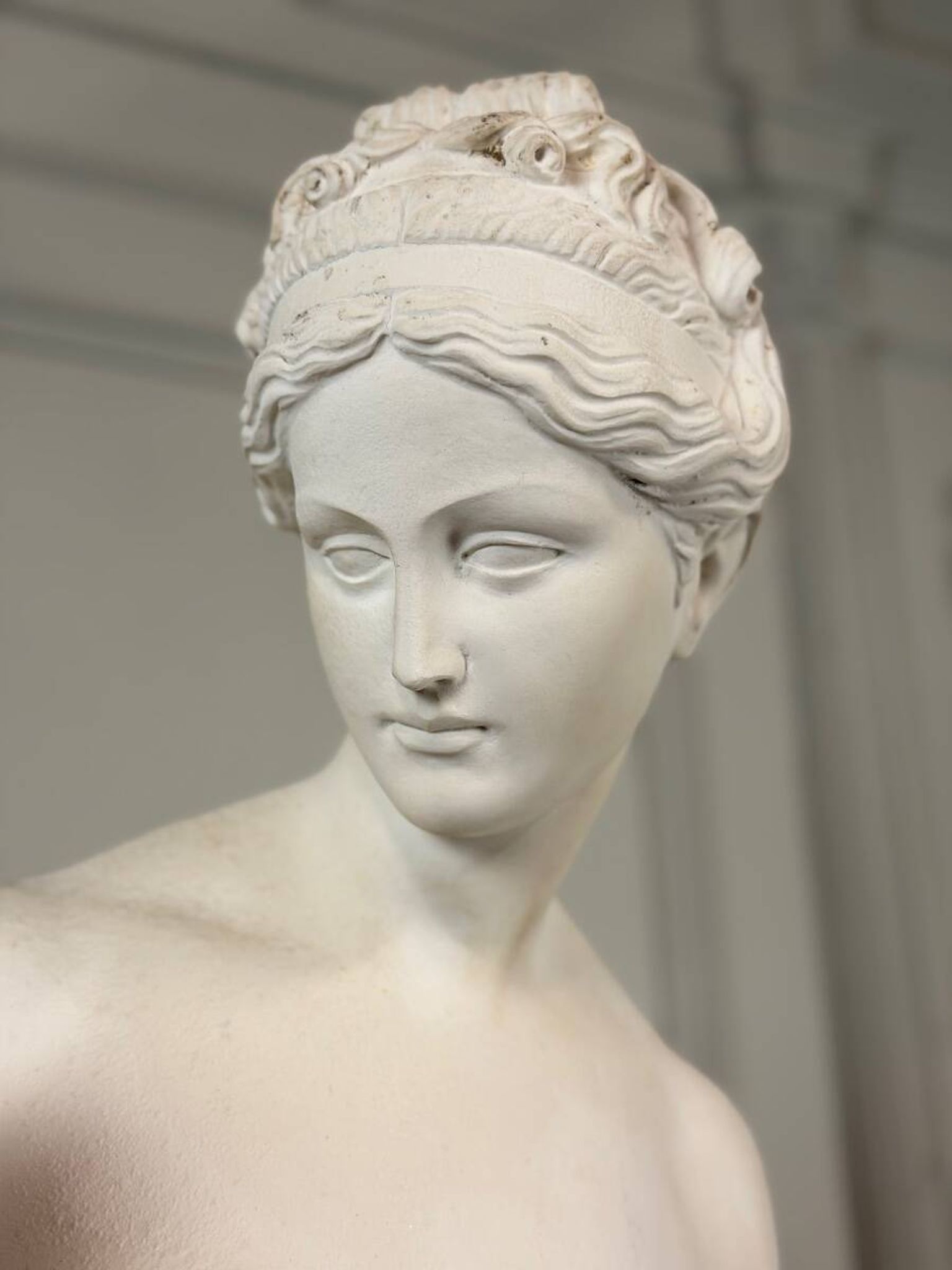 Venus with the Apple, based on the model by Bertel Thorvaldsen in reconstructed marble, 20th century.