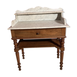 Table de toilette bois & marbre