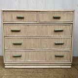 Bamboo chest of drawers 1970