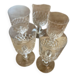 Verre à pied vintage en lot