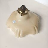 Beige opaline ceiling light in uraline