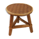 Plant holder or stool child tripod in rattan and bamboo