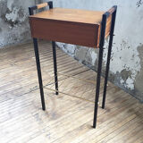 Wood and metal bedside 1960