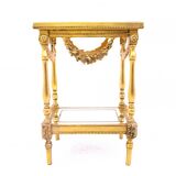 Antique table from around 1900, France.