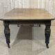 English nineteenth oak table with 1 crank extension