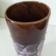 Vase vintage à glaçure volcanique mauve – pièce décorative 60–70’s