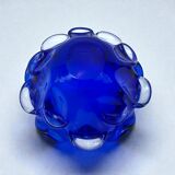 Large blue glass catchall - Murano Venice 1960