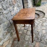 Desk XIXth cherry and solid walnut