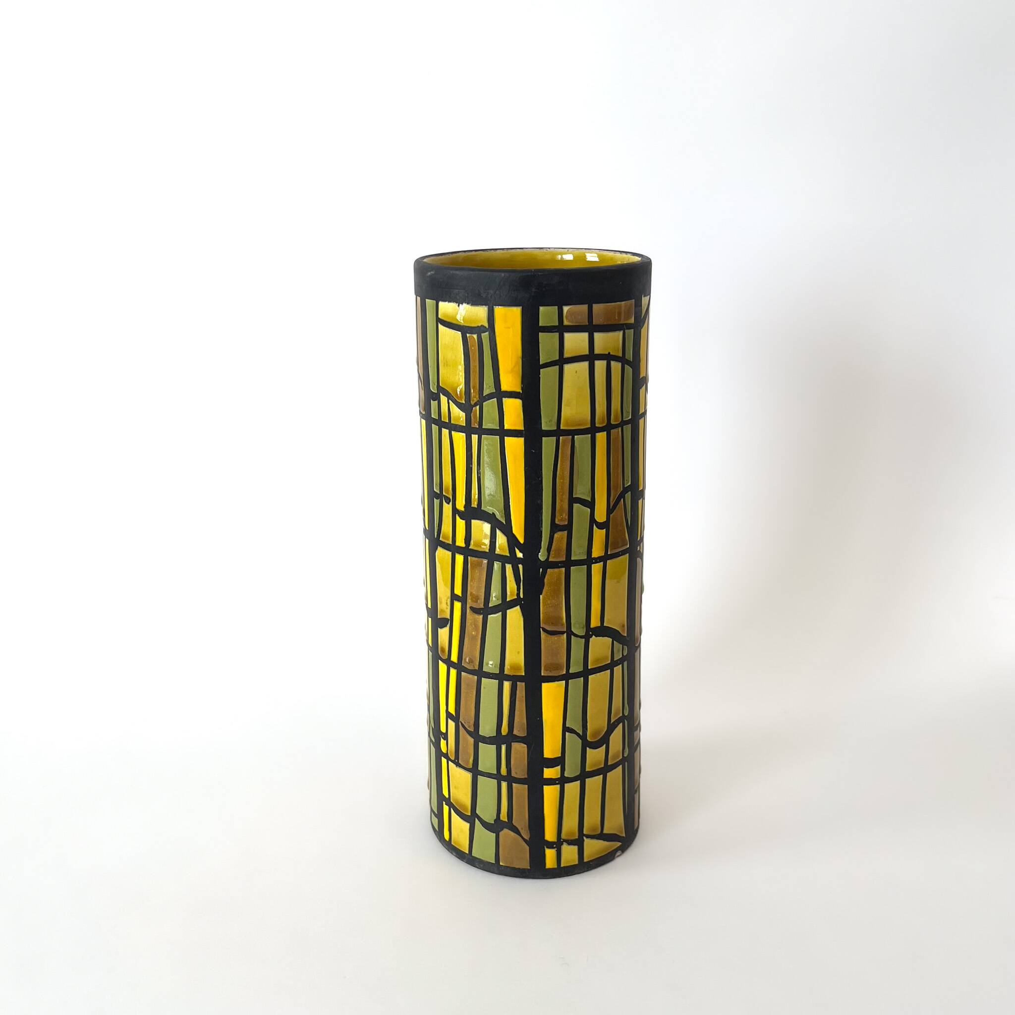Alvino Bagni roll vase for Raymor – Italian glazed ceramic - MCM
