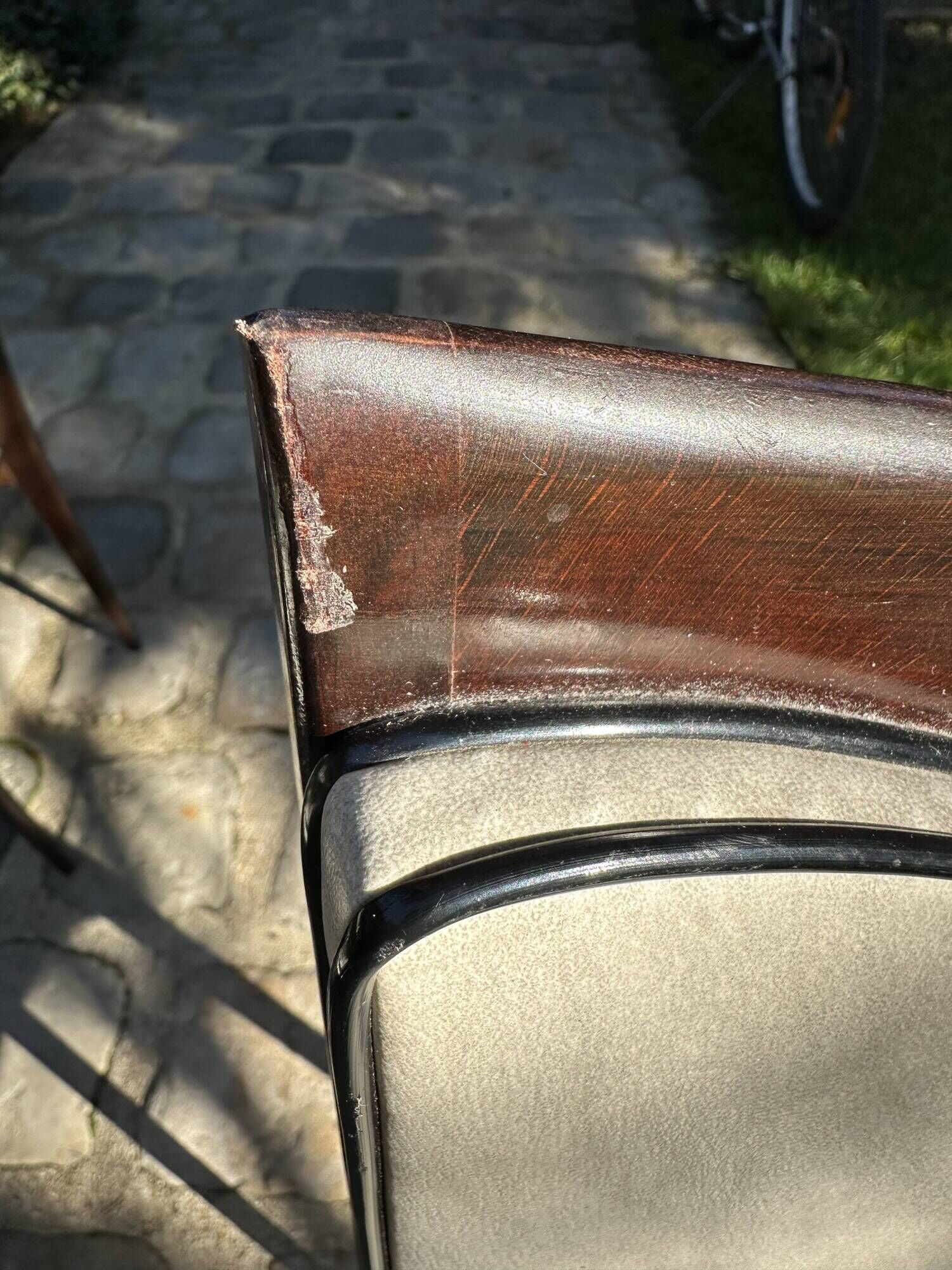 Set of 6 high back dining chairs from the 1950s - 1960s