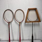 Vintage wooden badminton racket